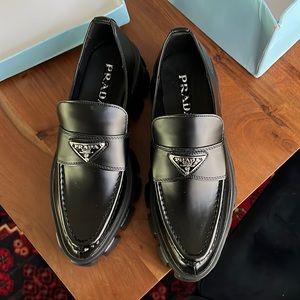 NEW prada Black Loafers Size 37 - US 7
